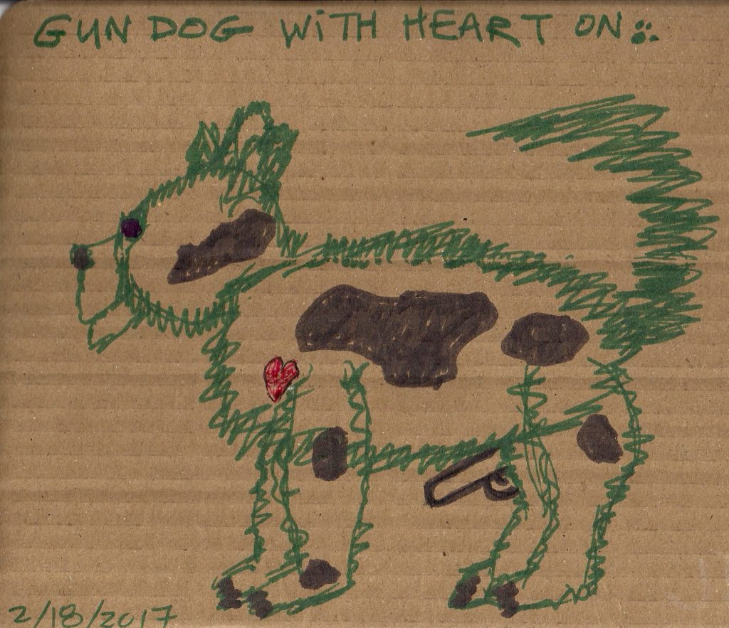 Gun Dog With Heart On