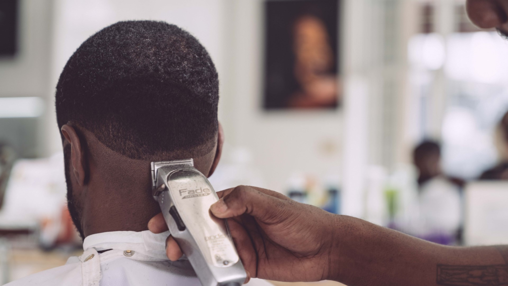 An Old White Man In A Black Barbershop